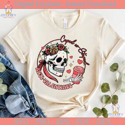 cupid stupid skull anti valentine svg