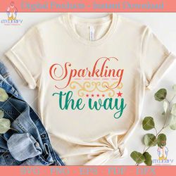 sparkling the way christmas svg