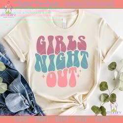 girls night out retro svg design