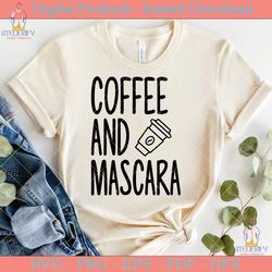 coffee and mascara svg design