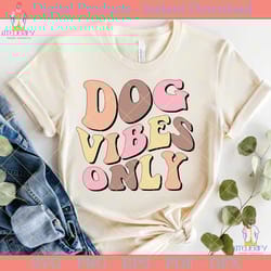 dog vibes only retro svg design