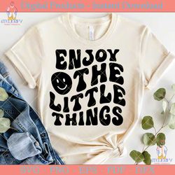enjoy the little things retro svg design
