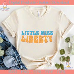 little miss liberty retro svg design