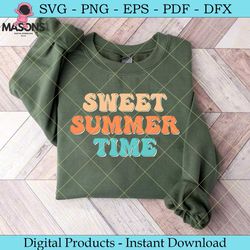 retro sweet summer time svg tshirt