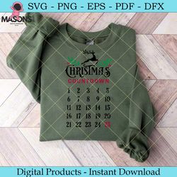 christmas countdown bundle design svg