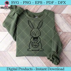 my first easter bunny svg design tshirt