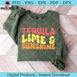retro tequila lime and sunshine summer