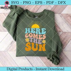 retro here comes the sun summer vacation