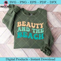 retro beauty and the beach summer svg