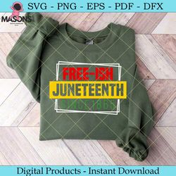 freeish juneteenth since 1865 svg file