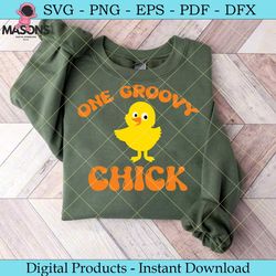 one groovy chick svg cut file