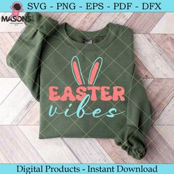 easter vibes svg cut file