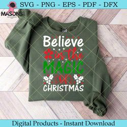 believe in the magic of christmas svg