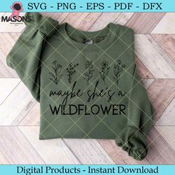maybe she's a wildflower svg design file