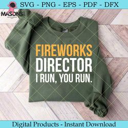 fireworks director i run you run svg