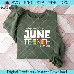 liberation day juneteenth since 1865 svg