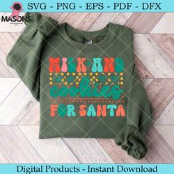 milk and cookies for santa