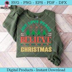 joy love peace believe christmas