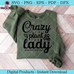 crazy plant lady  garden svg