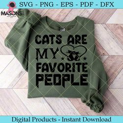 cats are my favorite people cat svg