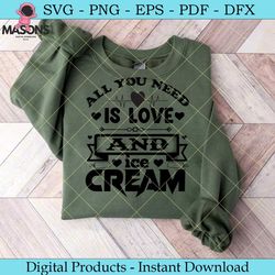 all you need is love and ice cream
