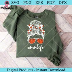 basketball mom messy buns mother's day