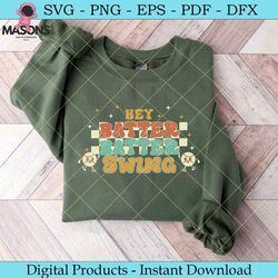 hey batter batter swing baseball mom