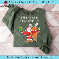 santa's favorite ho reindeer