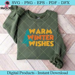 warm winter wishes t shirt design
