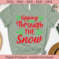 sipping through the snow