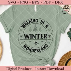 walking in a winter wonderland svg