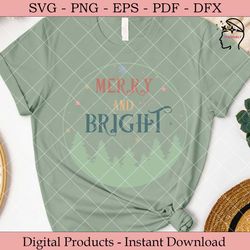 merry and bright christmas ornaments
