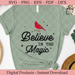 believe in the magic cardinal svg