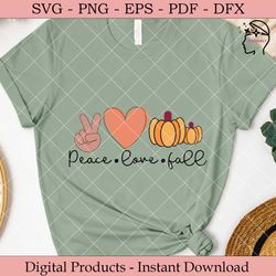 peace love fall  fall svg