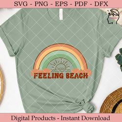feeling beach retro summer svg