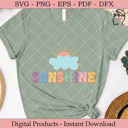 sunshine summer retro svg