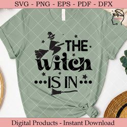 the witch is in halloween svg