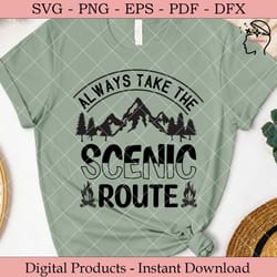 always take the scenic route svg