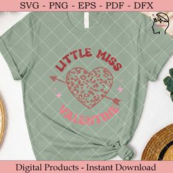 little miss valentine retro svg.