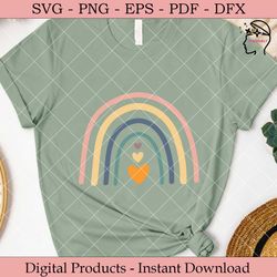 boho rainbow svg bundle.