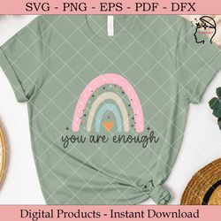 you are enough retro svg
