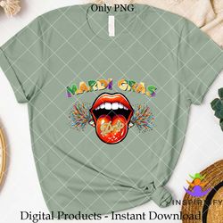 mardi gras drip lips png