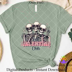 anti valentine club skeletons png