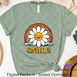 retro smile daisy sublimation