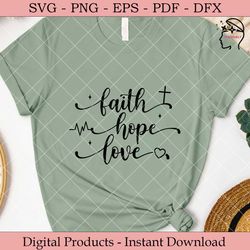 faith hope love svg.