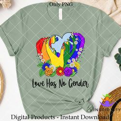 love has no gender pride month graphic