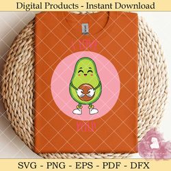 i love you avocado svg