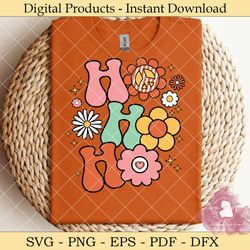 ho ho ho retro hippie christmas