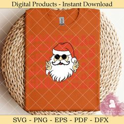 christmas groovy santa retro