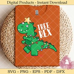 tree rex cute trex christmas lights